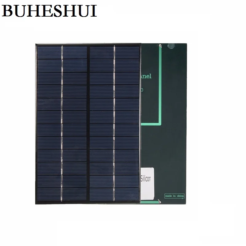 Фото Поликристаллическая солнечная панель для самостоятельной сборки BUHESHUI 4 2 Вт 12 В