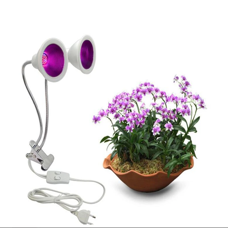 24W Double-head LED Grow Lights LED Greenhouse Plants LED Grow Light Hydroponics Phyto Lamp Waterproof Growth Lamp Desk Clamp
24W Double-head LED Grow Lights LED Greenhouse Plants LED Grow Light Hydroponics Phyto Lamp Waterproof Growth Lamp Desk Clamp
