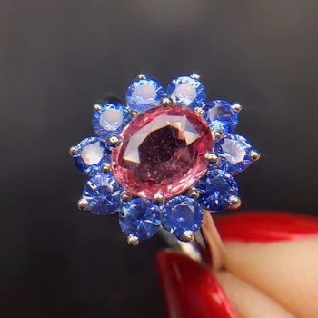 Fine Jewelry Real 18K Rose Gold 100% Natural Pink Sapphire 2.26ct Gemstone 18k Gold Diamonds Stone Female Ring
Fine Jewelry Real 18K Rose Gold 100% Natural Pink Sapphire 2.26ct Gemstone 18k Gold Diamonds Stone Female Ring