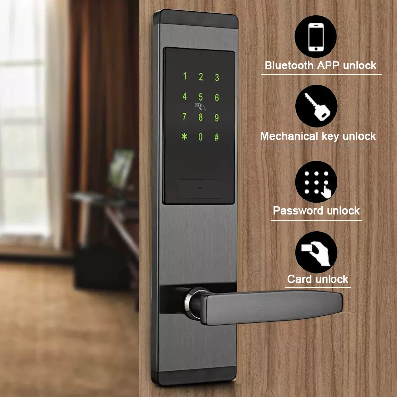 Tuya WIFI Electronic Smart door lcok, inteligente With Remotely Control Fingerprint Password RFID Card Digital Door Lock
Tuya WIFI Electronic Smart door lcok, inteligente With Remotely Control Fingerprint Password RFID Card Digital Door Lock