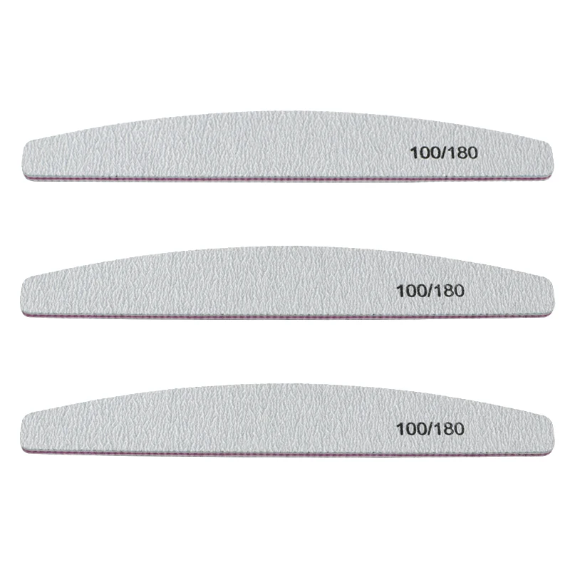 50 шт. пилок для дизайна ногтей 100/180 аксессуары ногтей: Гель лак полировка педикюр
