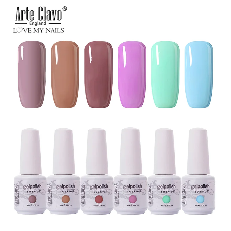 Arte Clavo Nail Gel Polish 6PCS/SET Painting Gel 8ML Nail Art For Manicure UV Gel Lacquer Resin Soak Off Nail Polish Varinshes
Arte Clavo Nail Gel Polish 6PCS/SET Painting Gel 8ML Nail Art For Manicure UV Gel Lacquer Resin Soak Off Nail Polish Varinshes