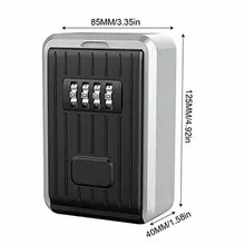Indoor Outdoor 4 Digit Door Lock Combination Safety Lock Code Storage Wall Box Wall Mounted Aluminum Alloy Key Safe Box
Indoor Outdoor 4 Digit Door Lock Combination Safety Lock Code Storage Wall Box Wall Mounted Aluminum Alloy Key Safe Box