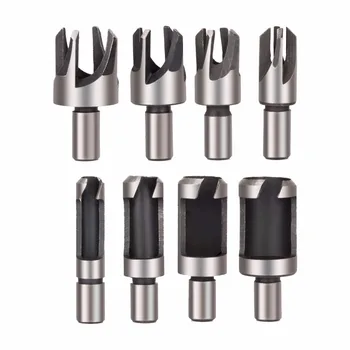 Drill Warehouse 8pcs Wood Plug Cutter Drill Bit Set Straight and Tapered Taper 5/8" 1/2" 3/8" 1/4" Cutting Tool Cork Drill Bit
Drill Warehouse 8pcs Wood Plug Cutter Drill Bit Set Straight and Tapered Taper 5/8" 1/2" 3/8" 1/4" Cutting Tool Cork Drill Bit