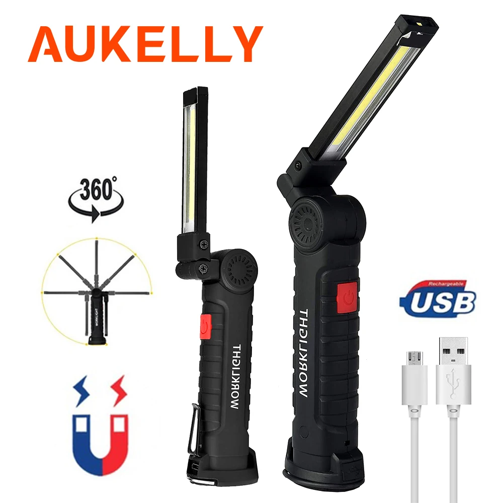 COB LED Flashlight Magnet workshop torch Garage Inspection Work Light Handy Portable Lantern USB Rechargeable mechanical Lamp
COB LED Flashlight Magnet workshop torch Garage Inspection Work Light Handy Portable Lantern USB Rechargeable mechanical Lamp