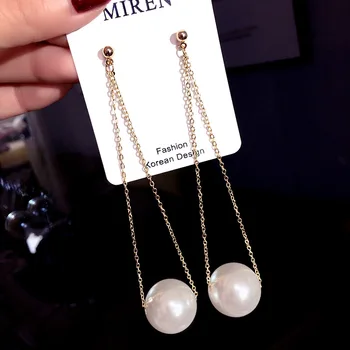 RscvonM New Woman Drop Earring Big Simulated Pearl Long V style Tassel Dangle Earrings High Quality Personality Fashion Jewelry
RscvonM New Woman Drop Earring Big Simulated Pearl Long V style Tassel Dangle Earrings High Quality Personality Fashion Jewelry