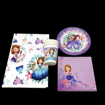 Disposable Tableware Paper Plates Napkins Cups 23pcs Party Supplies Set For Kids Birthday Princess Sofia Disney Decoration
Disposable Tableware Paper Plates Napkins Cups 23pcs Party Supplies Set For Kids Birthday Princess Sofia Disney Decoration