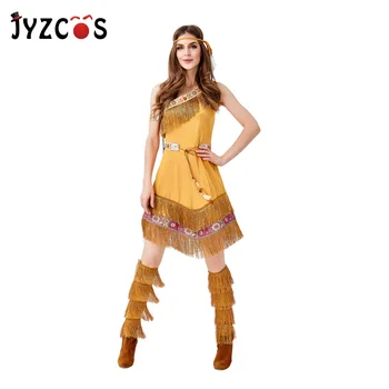 JYZCOS Primitive Savage Costume Indian Princess Cosplay Costume Halloween Costumes for Women Purim Carnival Party Costumes
JYZCOS Primitive Savage Costume Indian Princess Cosplay Costume Halloween Costumes for Women Purim Carnival Party Costumes