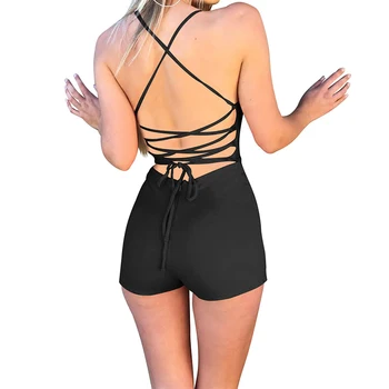 Summer Solid Off Shoulder Backless Sexy Playsuits Women V Neck Spaghetti Strap Sleeveless Casual Club Bodycon Romper Playsuits
Summer Solid Off Shoulder Backless Sexy Playsuits Women V Neck Spaghetti Strap Sleeveless Casual Club Bodycon Romper Playsuits
