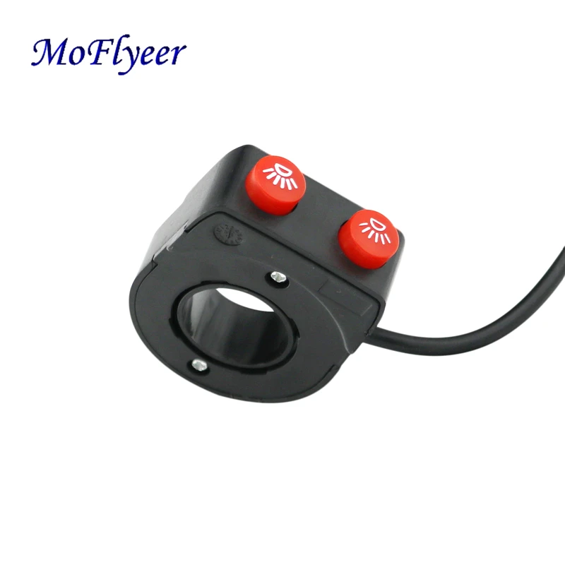MoFlyeer 7/8'' 22mm Motorcycle Bike Handlebar On Off Button Head Spot Fog Light Switch
MoFlyeer 7/8'' 22mm Motorcycle Bike Handlebar On Off Button Head Spot Fog Light Switch
