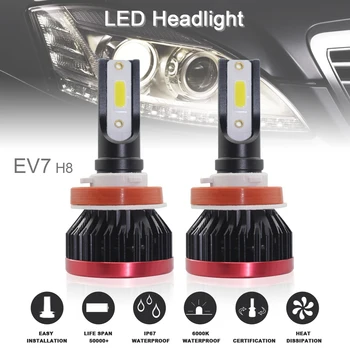 2 Pcs Super Mini H8 / H9 / H11 120W 20000LM 6500K COB LED Chips Headlight Hi or Lo Bulbs Conversion Kit Lamps for Cars
2 Pcs Super Mini H8 / H9 / H11 120W 20000LM 6500K COB LED Chips Headlight Hi or Lo Bulbs Conversion Kit Lamps for Cars