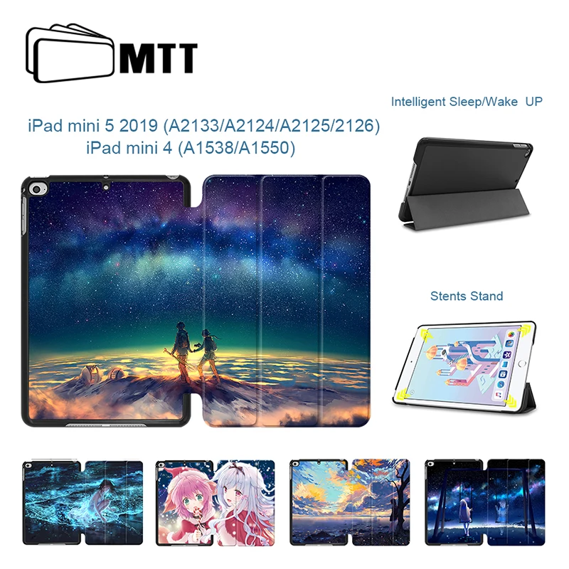 MTT Case For iPad Mini 5 2019 Slim PU Leather Flip Stand Smart Cover for iPad Mini 4 7.9 inch Cartoon Anime Tablet Case
MTT Case For iPad Mini 5 2019 Slim PU Leather Flip Stand Smart Cover for iPad Mini 4 7.9 inch Cartoon Anime Tablet Case