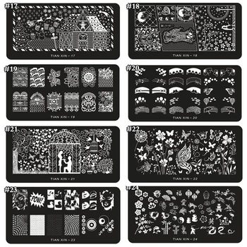 1 x 2018 New Design Nail Stamp 12*6CM Metal Template Konad Polish Flower Designs Nail Art Stamping Image Plates Stencils TX01-24
1 x 2018 New Design Nail Stamp 12*6CM Metal Template Konad Polish Flower Designs Nail Art Stamping Image Plates Stencils TX01-24
