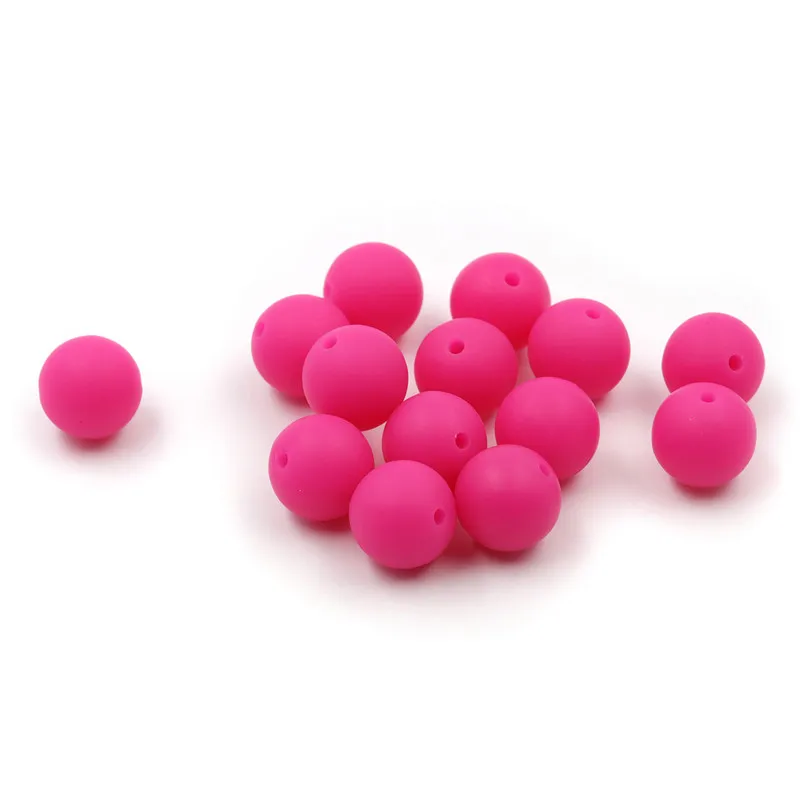 JOJOCHEW 100pcs Silicone Beads Round Violet Red 9-19mm Food Grade Teething Beads Siliconen kralen For Necklace Making Baby Gift
JOJOCHEW 100pcs Silicone Beads Round Violet Red 9-19mm Food Grade Teething Beads Siliconen kralen For Necklace Making Baby Gift