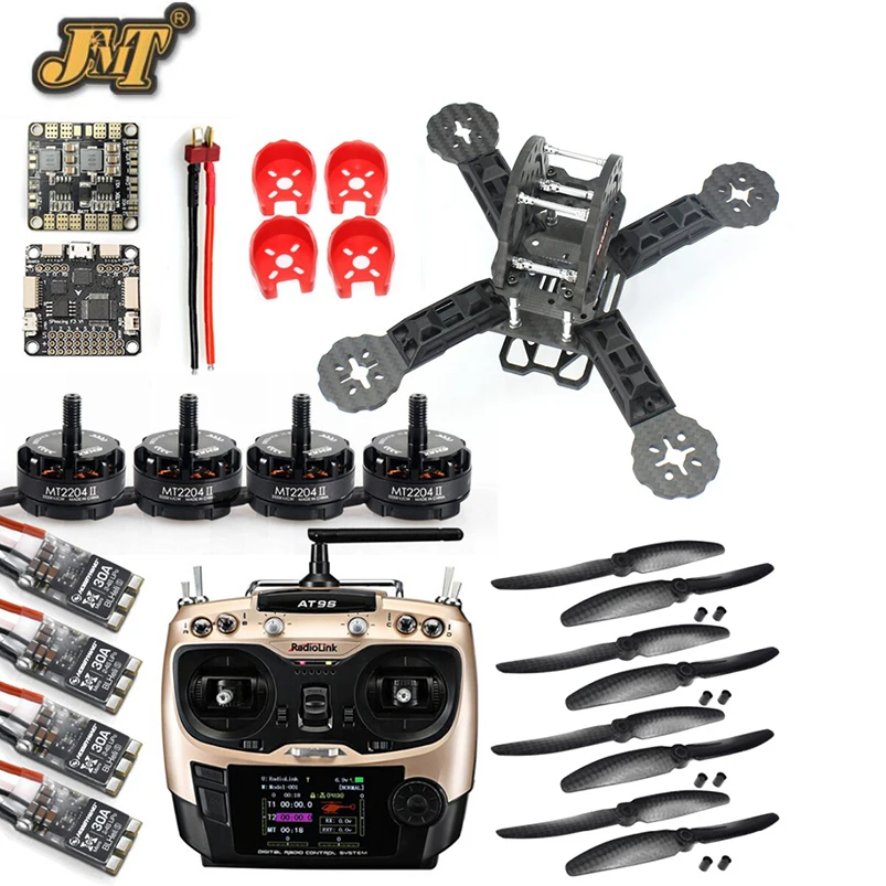 

JMT DIY Toys RC FPV Drone Mini Racer Quadcopter 190mm Carbon Fiber Racing Frame Kit SP Racing F3 Deluxe Flight Controller