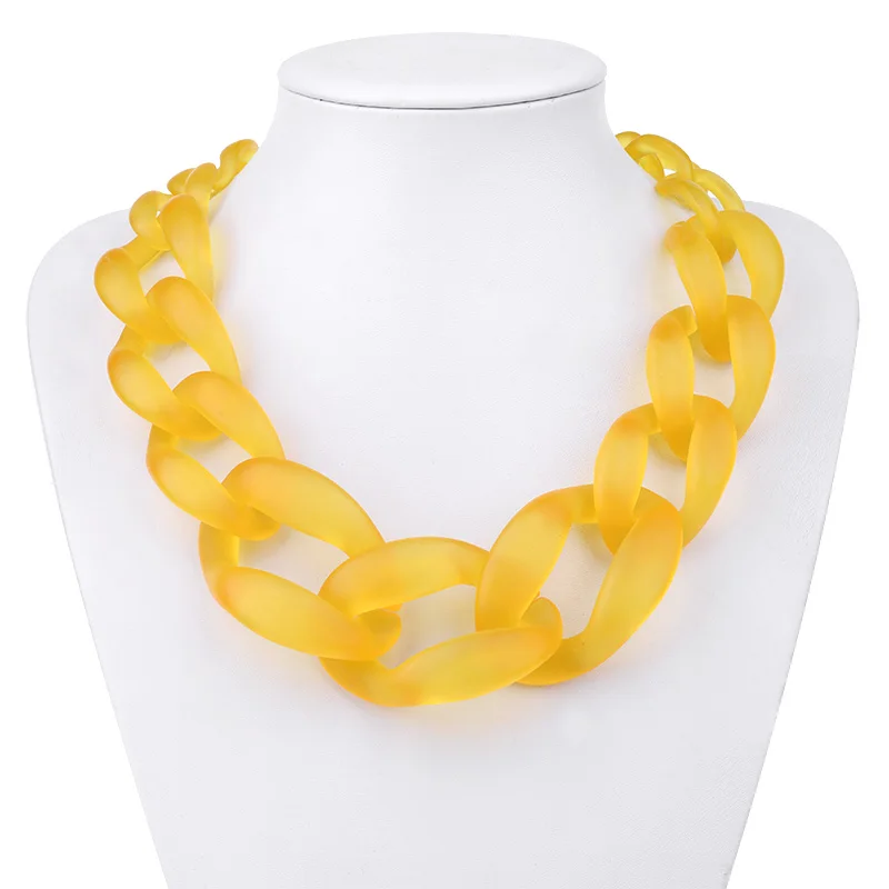 BOJIU 10 Colors Big Cute Acrylic Chokers Necklaces For Women Bohemia Matte Plastic Punk Collar Necklace Lady Gift Jewelry NK1076
BOJIU 10 Colors Big Cute Acrylic Chokers Necklaces For Women Bohemia Matte Plastic Punk Collar Necklace Lady Gift Jewelry NK1076