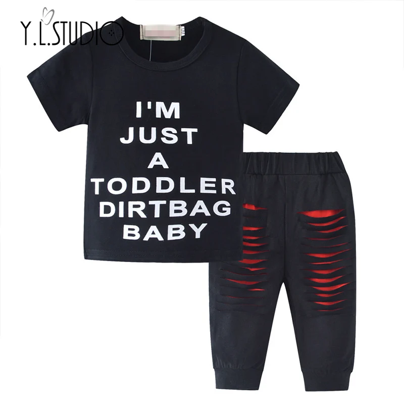 2 Pieces Kid Short Sleeve T-shirt Pants Set for Toddler Baby Boys Clothes Newborn Outfits New Born Letter Top Black Summer Sets
2 Pieces Kid Short Sleeve T-shirt Pants Set for Toddler Baby Boys Clothes Newborn Outfits New Born Letter Top Black Summer Sets