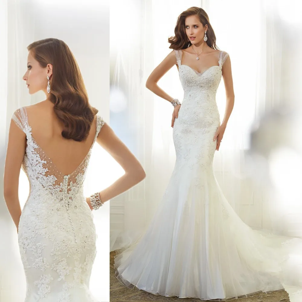 Amazing Lace Wedding Dress Sweetheart Sleeveless Sexy Backless Beaded Mermaid Wedding Dresses Vintage Wedding Dress 2015 M73
Amazing Lace Wedding Dress Sweetheart Sleeveless Sexy Backless Beaded Mermaid Wedding Dresses Vintage Wedding Dress 2015 M73