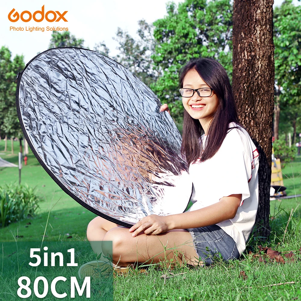 GODOX 32" 80cm 5 in 1 New Portable Collapsible Light Round Photography/Photo Reflector for Studio
GODOX 32" 80cm 5 in 1 New Portable Collapsible Light Round Photography/Photo Reflector for Studio