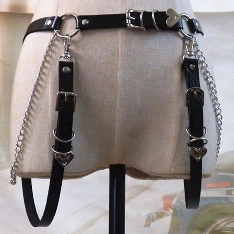Black PU Leather Belts With Chain Punk Hip-Hop Women Belts Lady Fashion Silver Pin Buckle Leather Waistband
Black PU Leather Belts With Chain Punk Hip-Hop Women Belts Lady Fashion Silver Pin Buckle Leather Waistband
