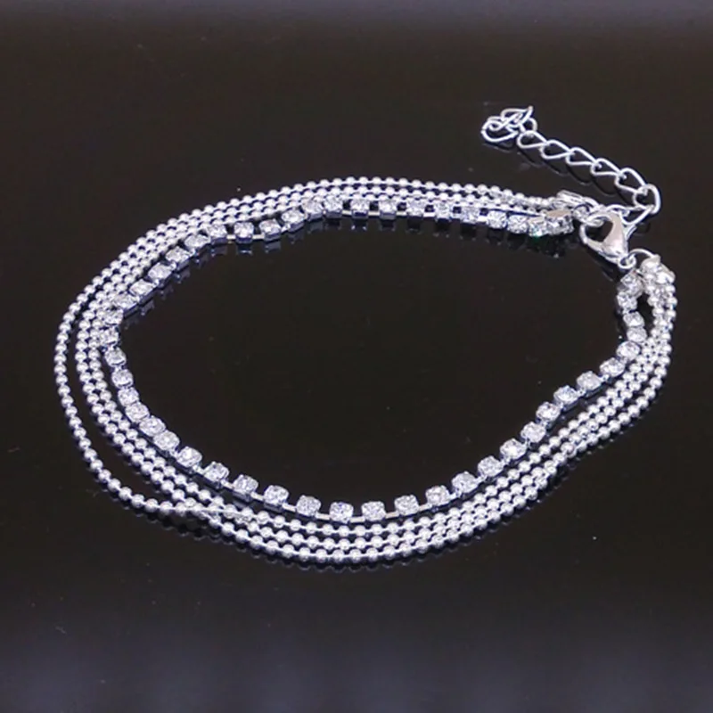 B210 Foreign fashion hot foot showcase new summer hot models Street beat multilayer metal chain crystal ball chain anklet
B210 Foreign fashion hot foot showcase new summer hot models Street beat multilayer metal chain crystal ball chain anklet