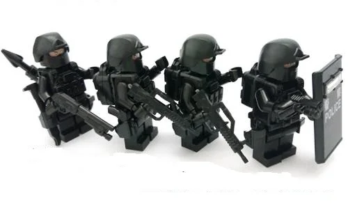 4PCS Counter Strike Gun Military Weapons City Police Parts Playmobil SWAT Mini Figures Building Block Brick Original Toys
4PCS Counter Strike Gun Military Weapons City Police Parts Playmobil SWAT Mini Figures Building Block Brick Original Toys