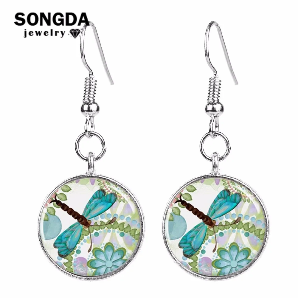 SONGDA Green Dragonfly Earrings Cute Animal Crystal Cabochon Drop Earrings for Women Modern Women Accessories Girls Ladies Gift
SONGDA Green Dragonfly Earrings Cute Animal Crystal Cabochon Drop Earrings for Women Modern Women Accessories Girls Ladies Gift