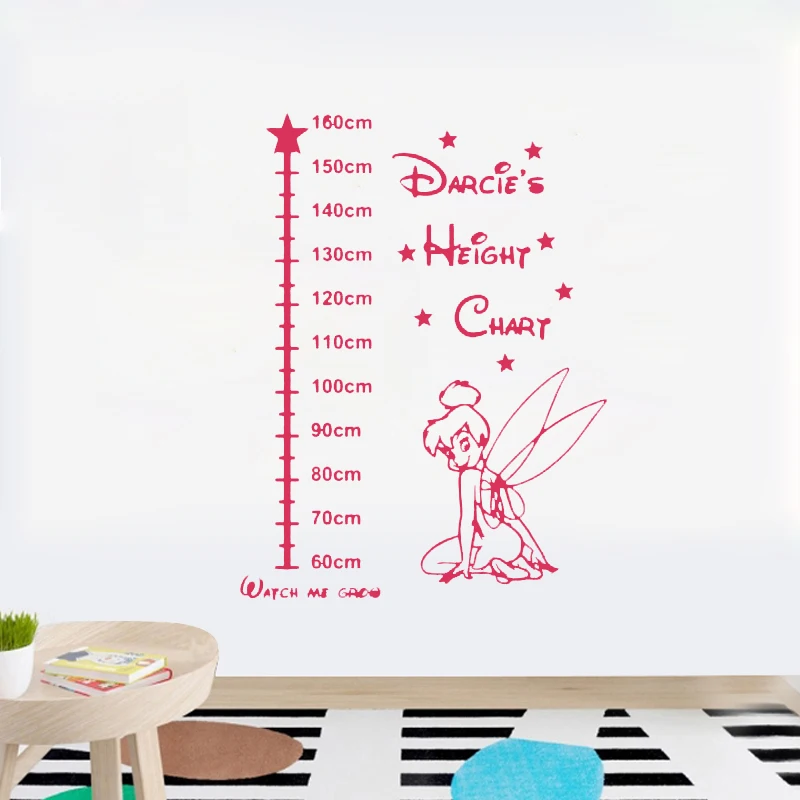 E721 fair girl personalized custom name Wall Stickers Home decor DIY poster Vinyl Decal for girls tinkerbell Growth Height Chart
E721 fair girl personalized custom name Wall Stickers Home decor DIY poster Vinyl Decal for girls tinkerbell Growth Height Chart