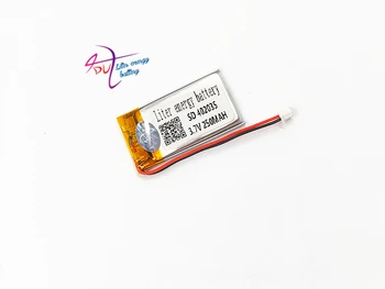 JST 1.25mm 2 pin 10 x 3.7V 250mAh battery 402035 Lithium Polymer LiPo Rechargeable For Handheld GPS Navigator Mp3 GPS bluetooth
JST 1.25mm 2 pin 10 x 3.7V 250mAh battery 402035 Lithium Polymer LiPo Rechargeable For Handheld GPS Navigator Mp3 GPS bluetooth