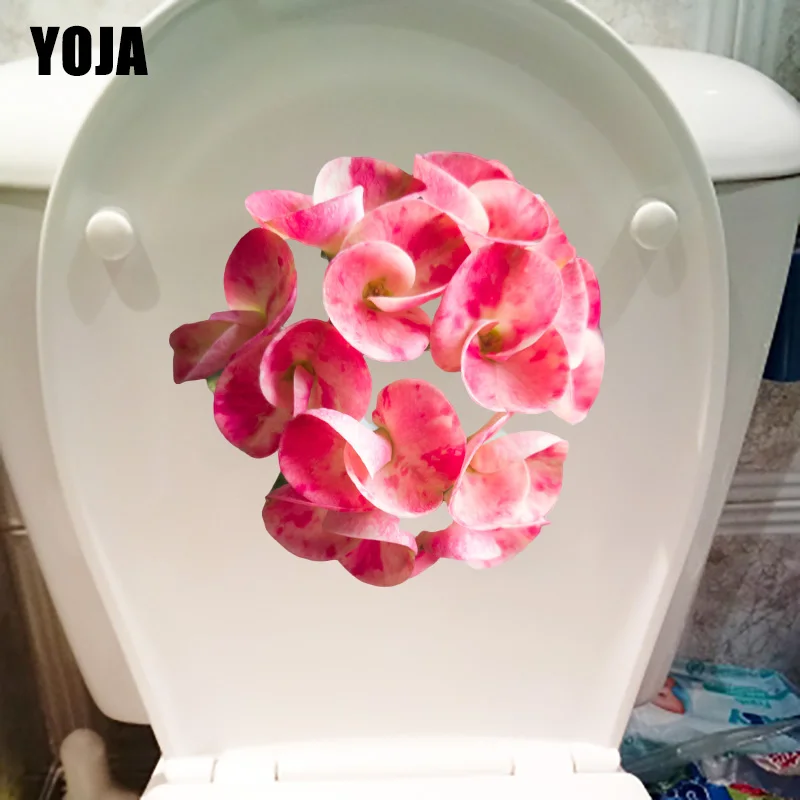 YOJA 22 5*22 5 см розовый экстракт стекла цветок сиденье для унитаза Декор дома спальни