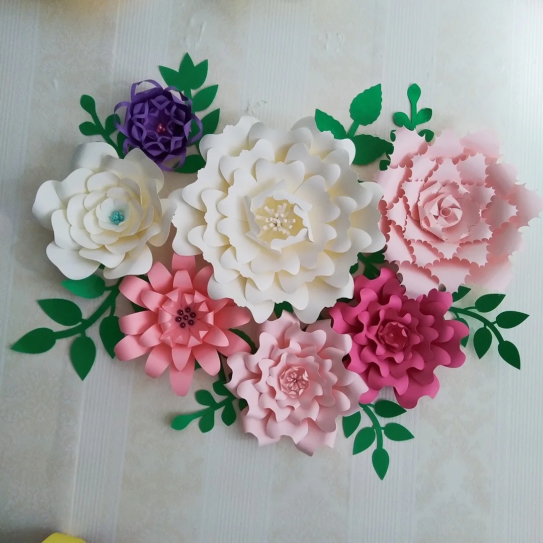2018 Paper Flower Backdrop Giant Paper Flowers 7PCS + Leaves 10PCS Wedding Centerpiece Baby Nursery With Video Tutorials
2018 Paper Flower Backdrop Giant Paper Flowers 7PCS + Leaves 10PCS Wedding Centerpiece Baby Nursery With Video Tutorials