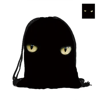 Happy Halloween Day Drawstring Backpack Eyes Of Black Cat Double Sided Printing Polyester Pouch Backpacks For Travel And School
Happy Halloween Day Drawstring Backpack Eyes Of Black Cat Double Sided Printing Polyester Pouch Backpacks For Travel And School