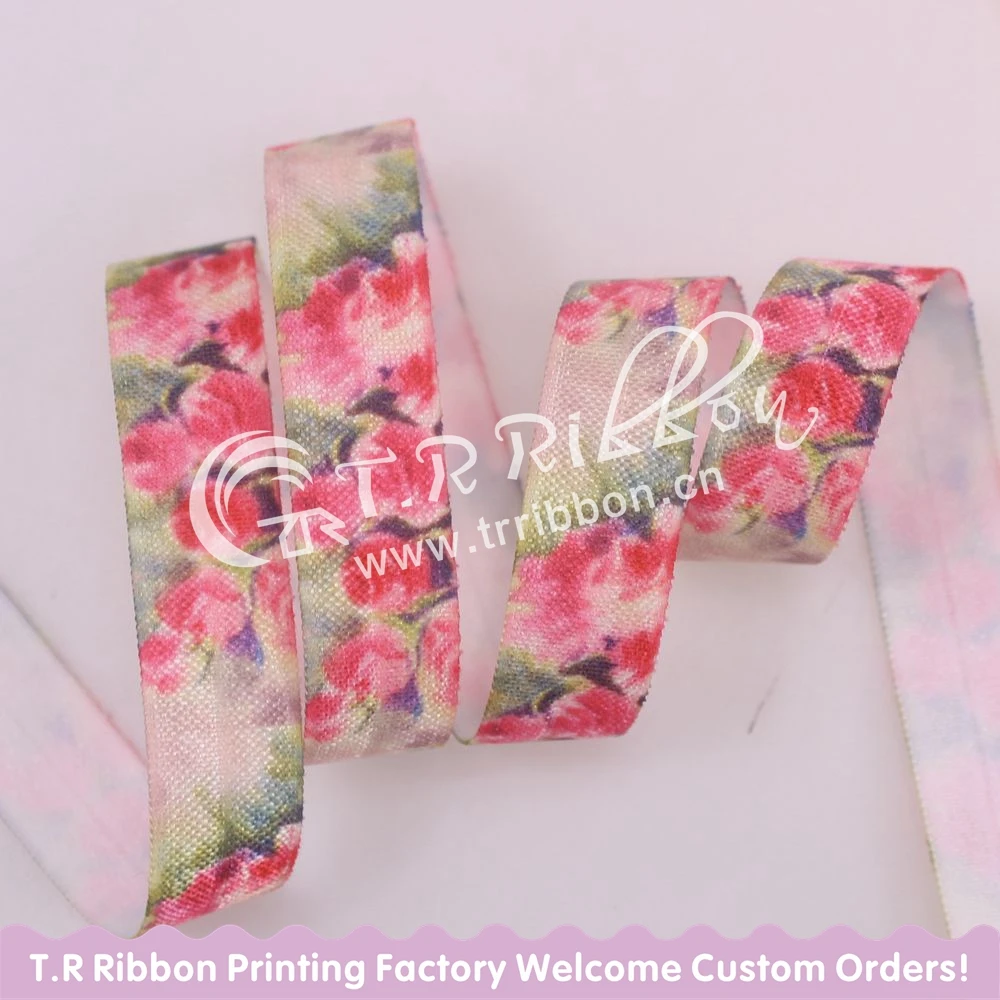 New design 100yards/lot 5/8" heat transfer beautiful flower fold over elastic for hair ties accessaries, welcome OEM printed
New design 100yards/lot 5/8" heat transfer beautiful flower fold over elastic for hair ties accessaries, welcome OEM printed