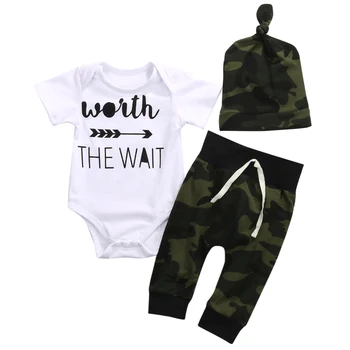 Baby Suit!!Kids Baby Camouflage Outfits T-shirt Long Sleeve Tops+Pants+Hat 3pcs Casual Clothes Set Size 0-24M
Baby Suit!!Kids Baby Camouflage Outfits T-shirt Long Sleeve Tops+Pants+Hat 3pcs Casual Clothes Set Size 0-24M