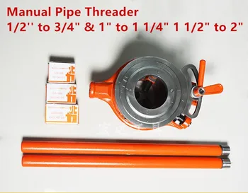 Pipe Threader Manual Pipe Threading Tool 1/2'' to 3/4" & 1" to 1 1/4" 1 1/2" to 2" BSPT Die Heads for Gal Steel Pipe 15-50mm
Pipe Threader Manual Pipe Threading Tool 1/2'' to 3/4" & 1" to 1 1/4" 1 1/2" to 2" BSPT Die Heads for Gal Steel Pipe 15-50mm