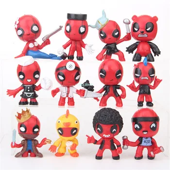 12 Pcs/set X-Men Deadpool Anti-Hero Wade Winston Wilson Q Version Creative PVC Action Figure Collectible Model Toy OPP 6CM B918
12 Pcs/set X-Men Deadpool Anti-Hero Wade Winston Wilson Q Version Creative PVC Action Figure Collectible Model Toy OPP 6CM B918