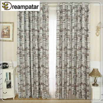 Creative Single-Sided Light Printed Newspaper Full Shading Fabric Retro Gray Bedroom Living Room Home Decoration Curtain C6B
Creative Single-Sided Light Printed Newspaper Full Shading Fabric Retro Gray Bedroom Living Room Home Decoration Curtain C6B