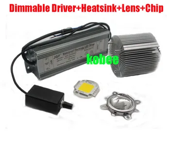 100W High Power LED + Waterproof dimmable LED Driver + Lens Reflector + Heatsink Cooler full kits
100W High Power LED + Waterproof dimmable LED Driver + Lens Reflector + Heatsink Cooler full kits