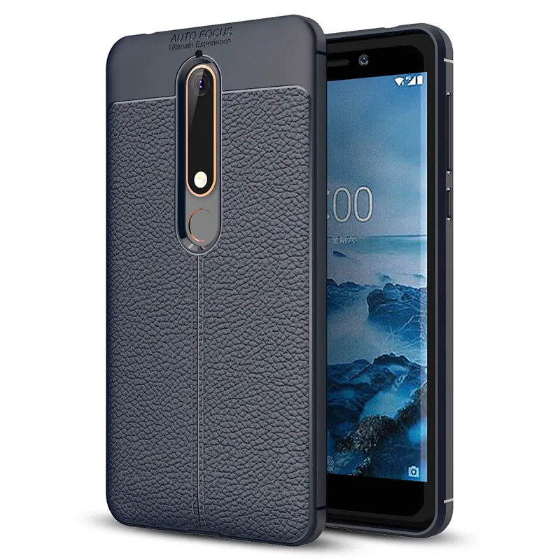 For New Nokia 6 2018 Case Soft TPU Back Case Full Protection Silicone Phone Bag Luxury Leather Grain Phone Cover For Nokia 6.1
For New Nokia 6 2018 Case Soft TPU Back Case Full Protection Silicone Phone Bag Luxury Leather Grain Phone Cover For Nokia 6.1