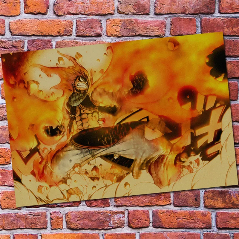 Fairy Tail Poster Wall on Fire