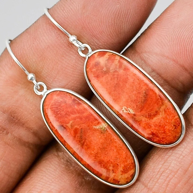 Bohemian Ethnic Orange Oval Stone Earrings For Women Vintage Silver Long Drop Earrings Fine Jewelry Bijoux Femme Gifts O5C219
Bohemian Ethnic Orange Oval Stone Earrings For Women Vintage Silver Long Drop Earrings Fine Jewelry Bijoux Femme Gifts O5C219