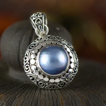 Real Pure 925 Silver Pendant For Women With Shell Pearls Round Shape Antique Retro Personalized Pendant Charm Thomas Sabor
Real Pure 925 Silver Pendant For Women With Shell Pearls Round Shape Antique Retro Personalized Pendant Charm Thomas Sabor