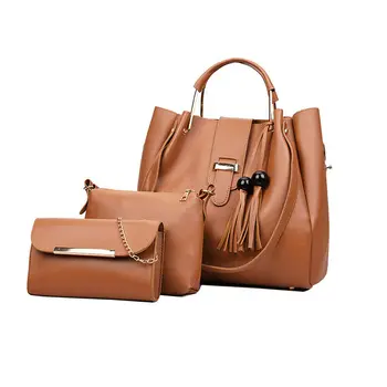 Women's bag 3 piece set fashion solid color Pu leather solid color shoulder bag mini clutch bag casual messenger bag
Women's bag 3 piece set fashion solid color Pu leather solid color shoulder bag mini clutch bag casual messenger bag