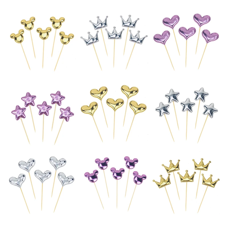 5 pcs/lot lovely Sequined Cake topper heart star crown for birthday cupcake flag baby shower party wedding decoration supplies
5 pcs/lot lovely Sequined Cake topper heart star crown for birthday cupcake flag baby shower party wedding decoration supplies