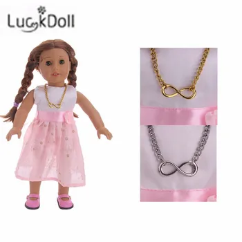 Luckdoll's new gold and silver necklace for 18-inch doll accessories with a variety of clothes for children's best holiday gifts
Luckdoll's new gold and silver necklace for 18-inch doll accessories with a variety of clothes for children's best holiday gifts