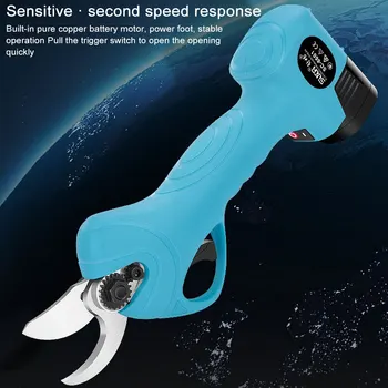 600W Electric Pruning Scissors with 16.8V Battery 2pcs Blades Fruit Tree Electric Pruner Garden Shears Electric Shear Orchard
600W Electric Pruning Scissors with 16.8V Battery 2pcs Blades Fruit Tree Electric Pruner Garden Shears Electric Shear Orchard