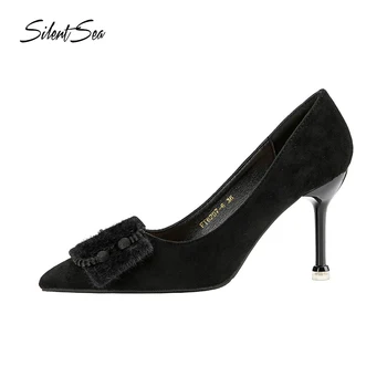 Silentsea High Heels Women Pumps Sexy Nightclub Wedding casual shoes Pointed Toe Parties thin heeled pumps lady
Silentsea High Heels Women Pumps Sexy Nightclub Wedding casual shoes Pointed Toe Parties thin heeled pumps lady