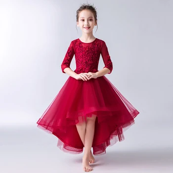 Flower Girl Dresses for Wedding Evening Gowns Half Sleeve Short Front Long Back Princess Dress Birthday Appliques Party Dress
Flower Girl Dresses for Wedding Evening Gowns Half Sleeve Short Front Long Back Princess Dress Birthday Appliques Party Dress