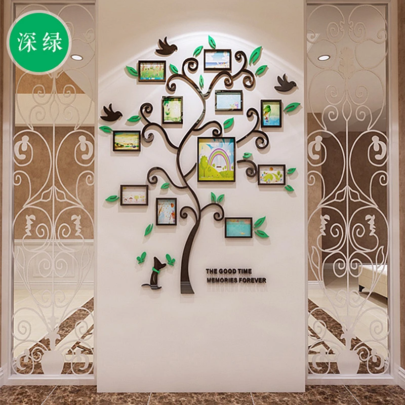 Tree Design DIY 3D Acrylic Wall Sticker with Photo Frames Hallway Entrance Decorative Wall Decals Sticker Living Room Wallposter
Tree Design DIY 3D Acrylic Wall Sticker with Photo Frames Hallway Entrance Decorative Wall Decals Sticker Living Room Wallposter