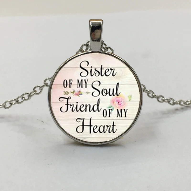 SISTER of my Soul FRIEND of my Heart, Necklace Pendant,Inspirational charm necklace,Gift for Best Friend,Sister jewelry
SISTER of my Soul FRIEND of my Heart, Necklace Pendant,Inspirational charm necklace,Gift for Best Friend,Sister jewelry